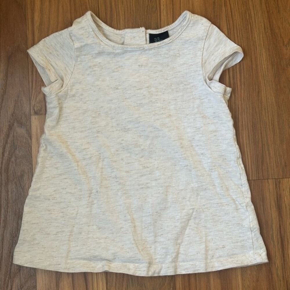 Girls Light Beige Blouse Top 4T